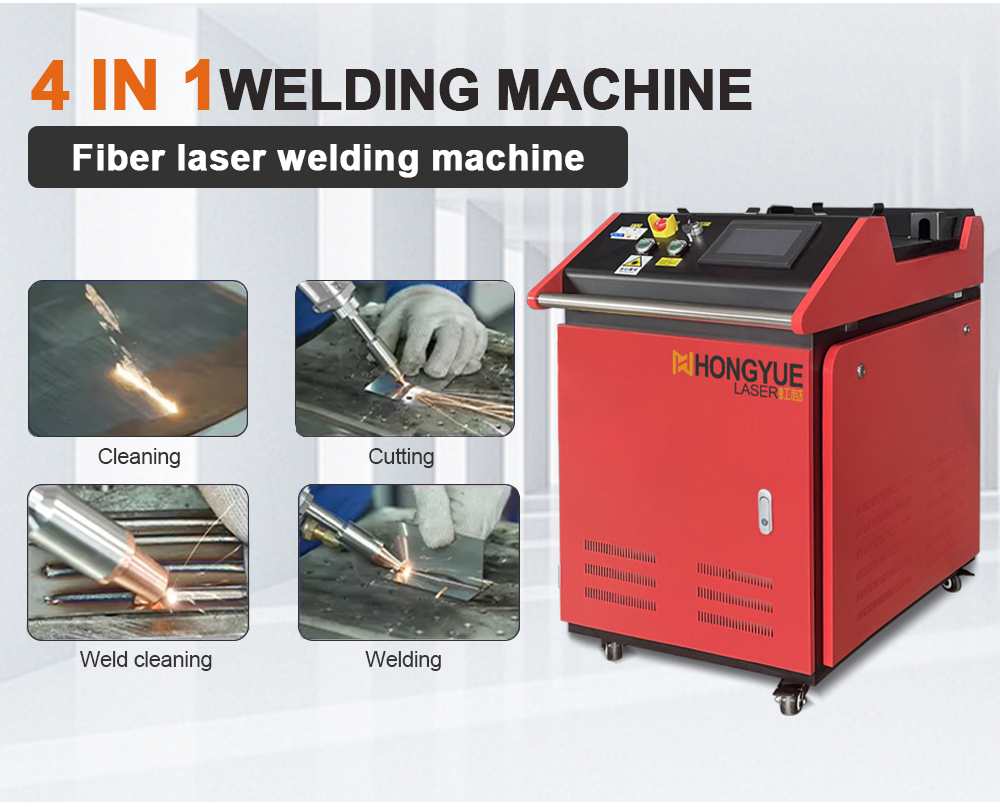 4 in 1 laser welding machine, welding carbon steel, stainless steel, aluminum alloy