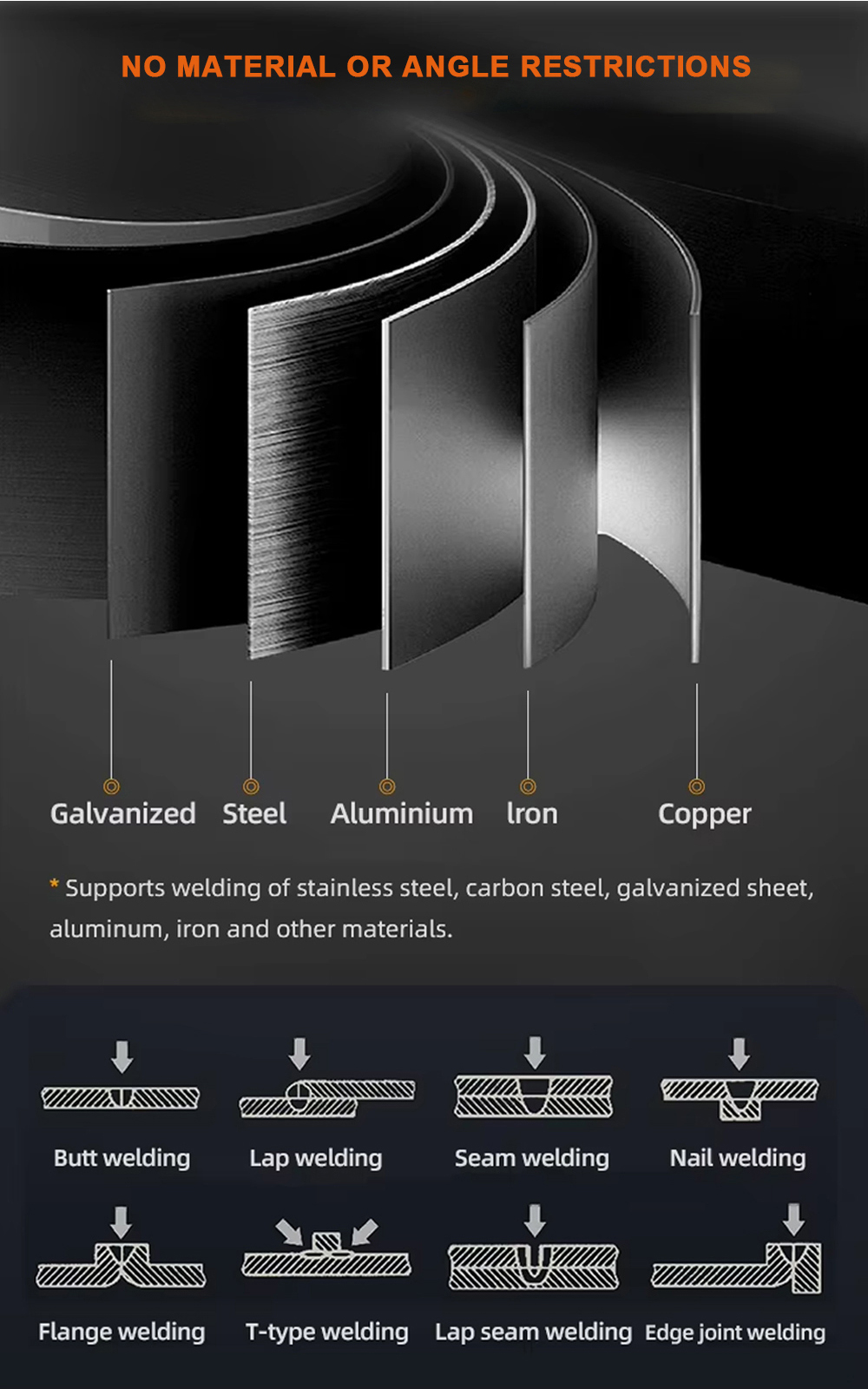 4 in 1 laser welding machine, welding carbon steel, stainless steel, aluminum alloy