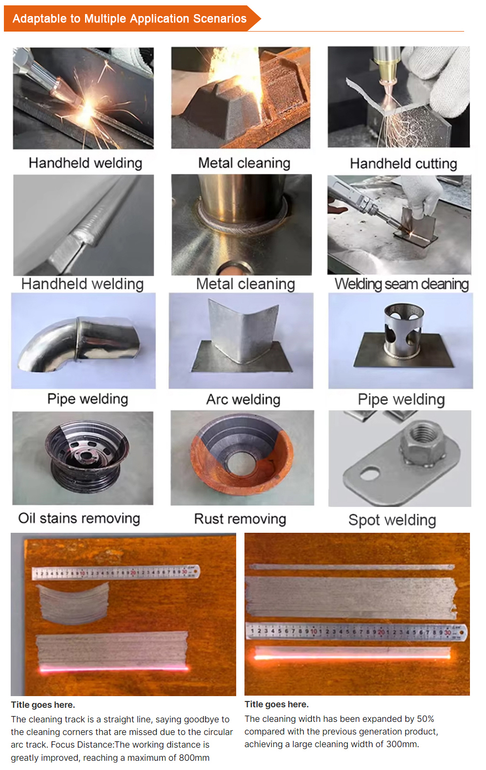 4 in 1 laser welding machine, welding carbon steel, stainless steel, aluminum alloy