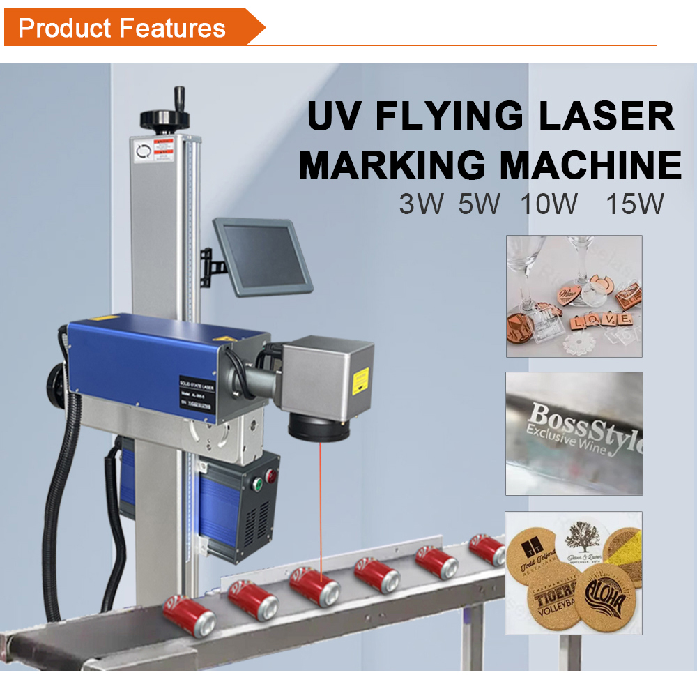UV flying laser marking machine