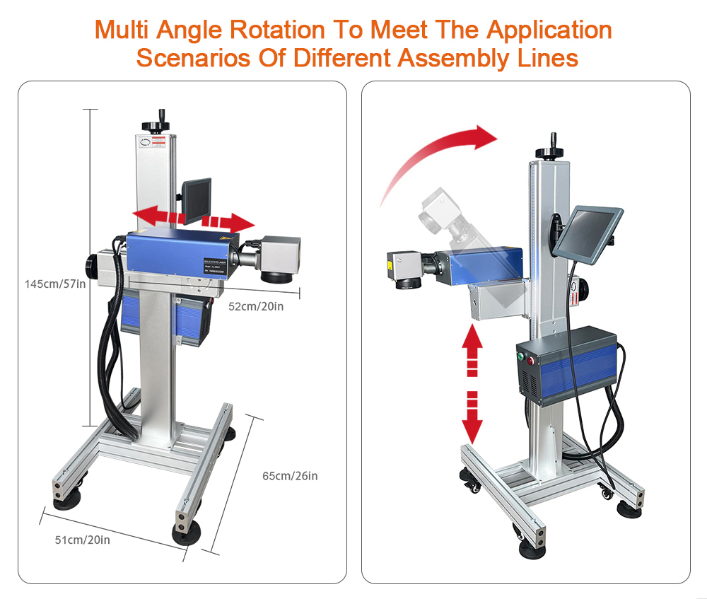 UV flying laser marking machine