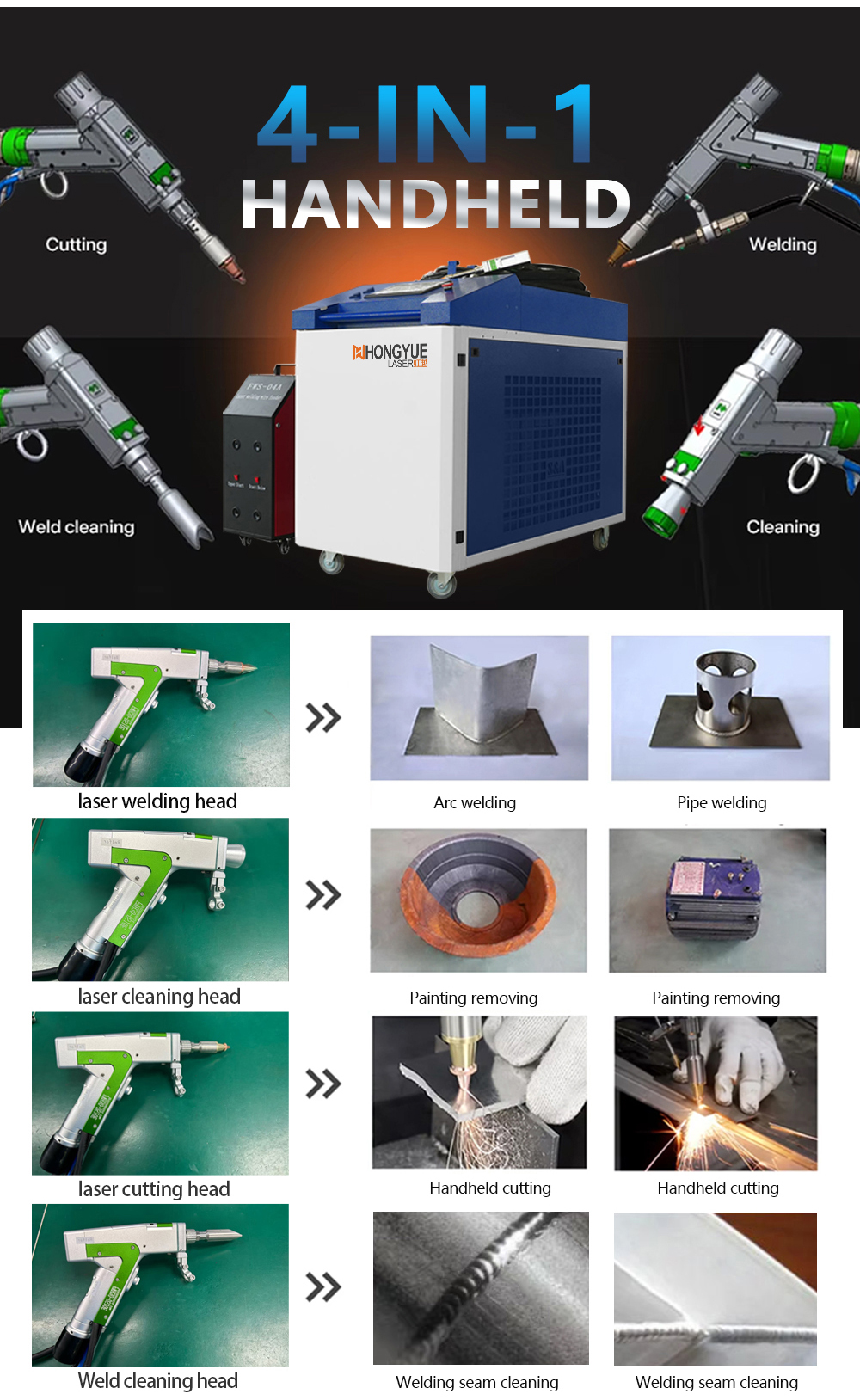 6000W laser welding machine, welding carbon steel, stainless steel, aluminum alloy