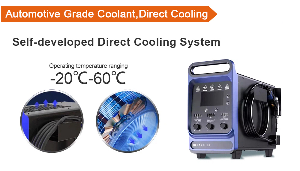 Refrigerant laser welding machine