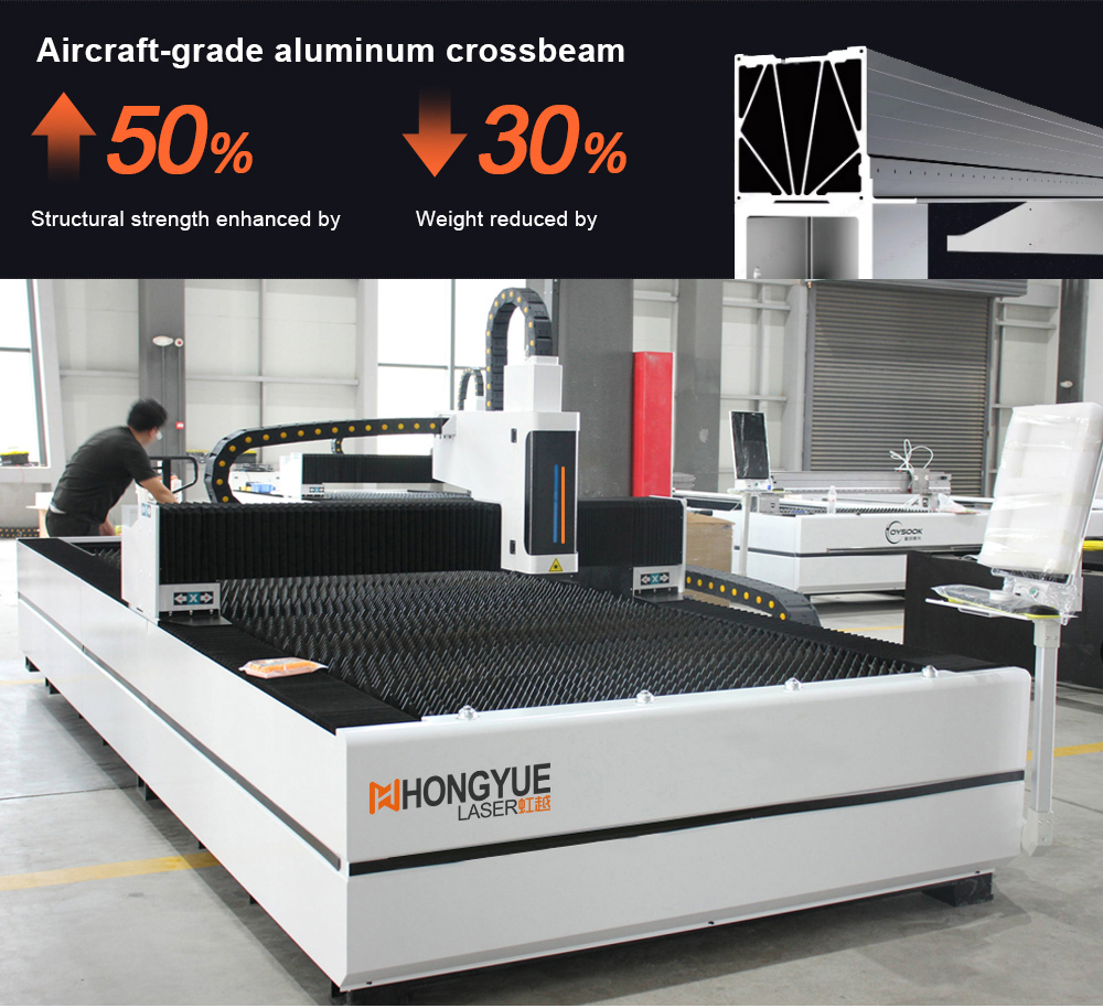 Single platform laser cutting machine