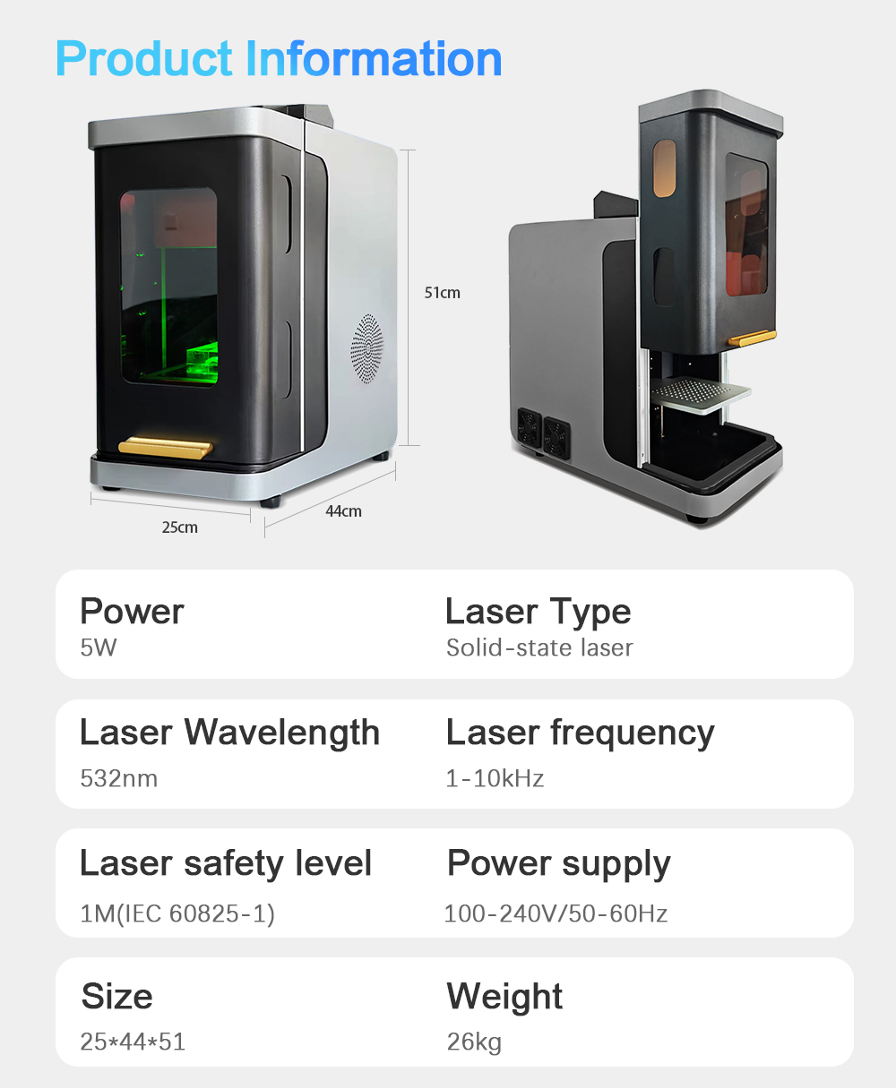 3D glass laser engraving machine